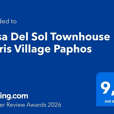 Dom wakacyjny Casa Del Sol 2bd Sunlit Townhouse With Pool In Kato Paphos, Private Patio, Free Parking Pafos